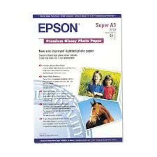 Зображення Фотопапір A3+ Epson Premium Glossy Photo Paper, 20 арк, 250 г/м2 (C13S041316)
