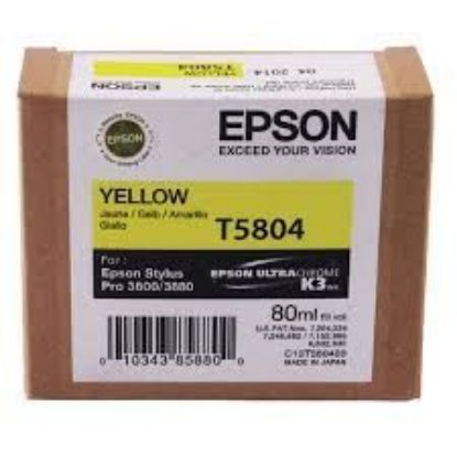 Изображение Картридж струменевий Epson Stylus PRO 3800 / 3880 yellow 80 мл (C13T580400)