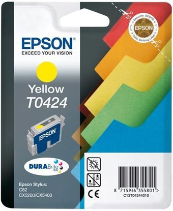 Зображення Картридж струменевий Epson St C82, CX5200,5400 yellow (C13T04244010)