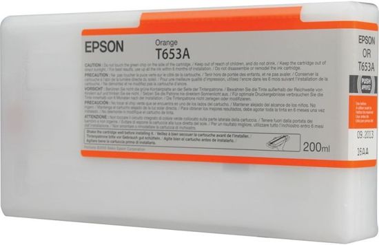 Изображение Картридж струменевий Epson StPro 4900 orange, 200мл (C13T653A00)