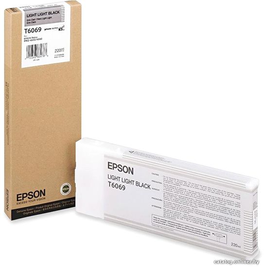 Зображення Картридж струменевий Epson StPro 4800, 4880 light light black, 220мл (C13T606900)
