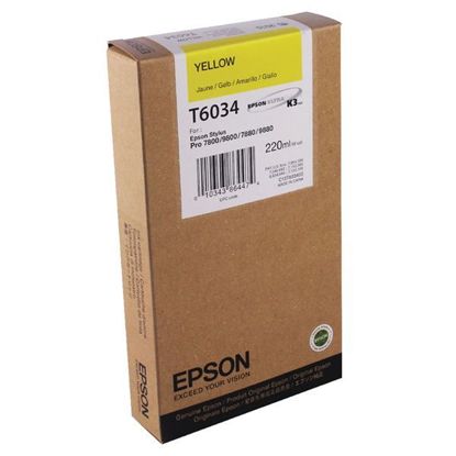 Зображення Картридж струменевий Epson StPro 7800, 9800, 7880, 9880 yellow 220ml (C13T603400)