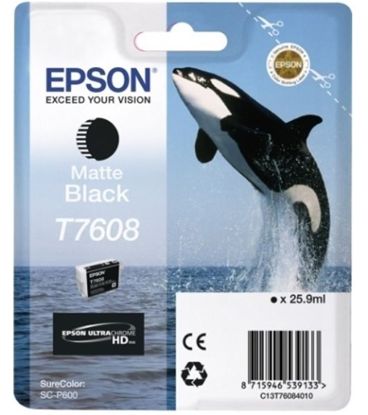 Зображення Картридж cтруменевий Epson SureColor SC-P600 matte black (C13T76084010)