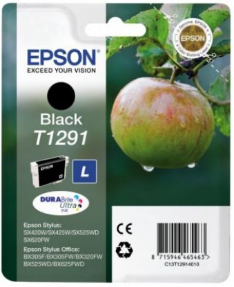 Изображение Картридж струменевий Epson Singlepack Black T1291 DURABrite Ultra Ink (C13T12914010)