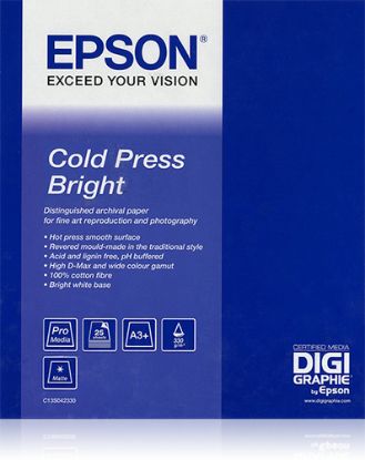 Зображення Папір Epson Cold Press Bright, 305 г/м2, 44" х 15 м (C13S042315)
