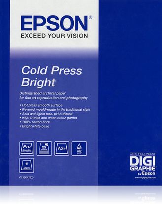 Изображение Папір Epson Cold Press Bright, 305 г/м2, 60" х 15 м (C13S042316)