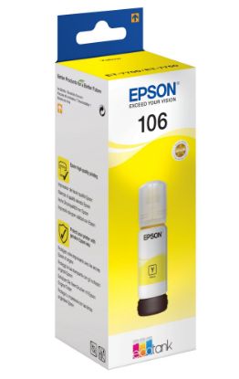 Зображення Контейнер з чорнилом Epson 106  Yellow для EcoTank (C13T00R440)