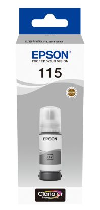 Зображення Контейнер з чорнилом Epson EcoTank 115 Pigment Grey (C13T07D54A)