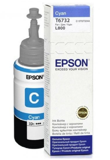 Зображення Контейнер з чорнилом Epson 673 Cyan (C13T67324A)