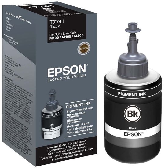 Зображення Контейнер з чорнилом Epson 774 Black Pigment (C13T77414A)