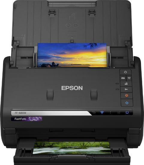 Зображення Фото-сканер A4 Epson FastFoto FF-680W, потоковый (B11B237401)