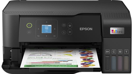 Зображення БФП A4 Epson EcoTank L3560, 3 в 1, 33 cтор./хв (C11CK58404)