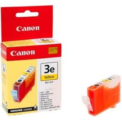 Зображення Картридж cтруменевий Canon BCI-3eY Yellow для BJC-3000,6000,6100,6200,6500, BJ-i550,i850,i6500, S400,450,4500,500,520,600,630,6300,750, SmartBase MPC400,600F,MP700Photo,MP730 (4482A002)