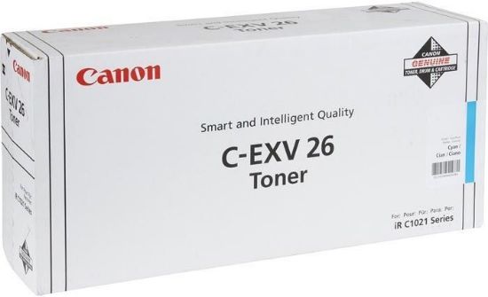 Зображення Тонер-картридж Canon C-EXV26 Cyan для iRC1021, 6000 стр@6% (1659B006)