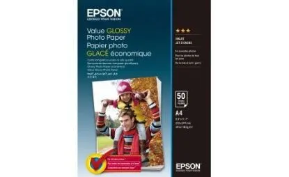 Изображение Фотопапір A4 Epson Value Glossy Photo Paper, 50 арк, 183 г/м2 (C13S400036)