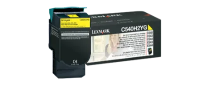 Зображення Тонер-картридж Lexmark Yellow підвищеної ємності на 2000 стор. (C540H2YG)