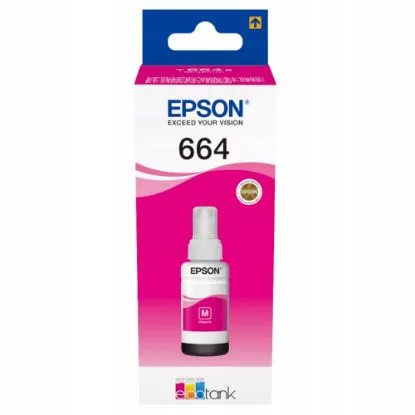 Зображення Контейнер з чорнилом Epson 664 Magenta (C13T66434A)