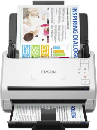 Зображення Сканер A4 Epson WorkForce DS-530II із полистовою подачею (B11B261401)