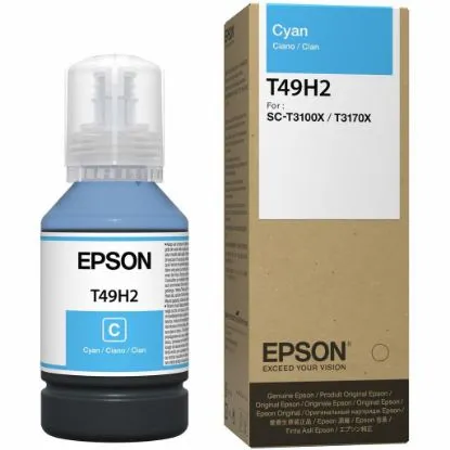 Зображення Контейнер з чорнилом Epson T49H2 Cyan 140ml для SureColor SC-T3100 (C13T49H200)